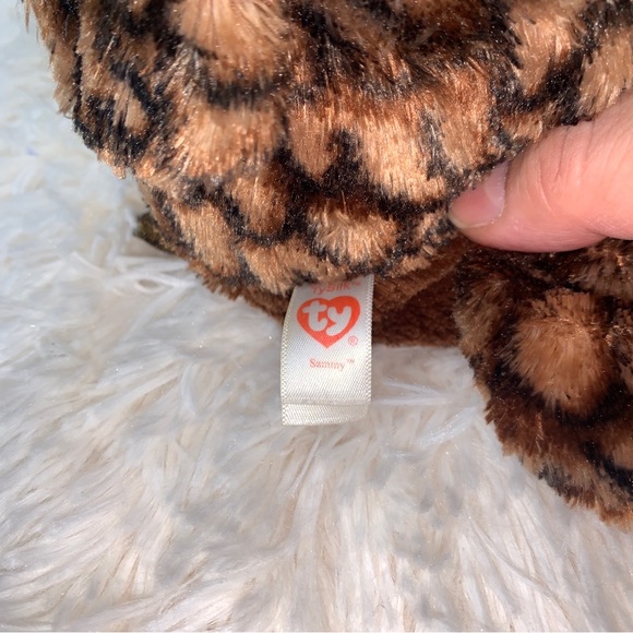 TY Beanie Baby TySilk Beanie Owl Sammy Plush 2010 10” - Picture 5 of 7
